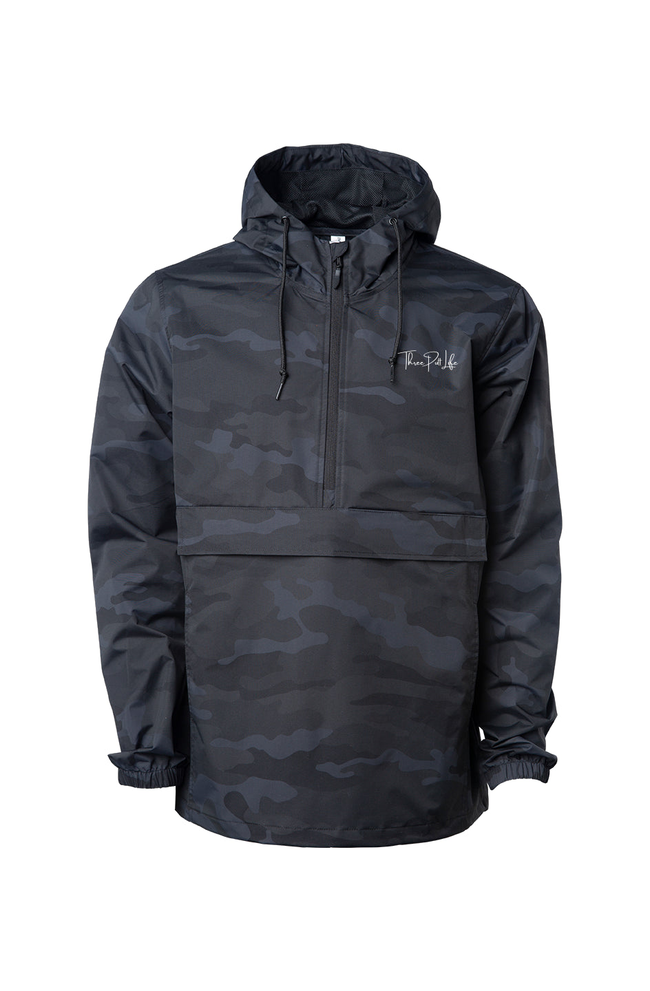Three Putt Life Black Camo Anorak Jacket